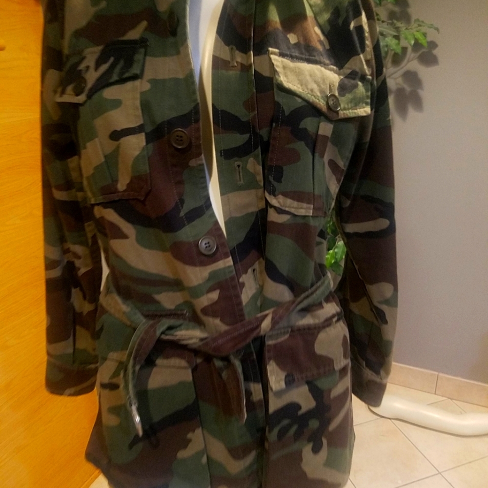 Saint laurent camo jacket